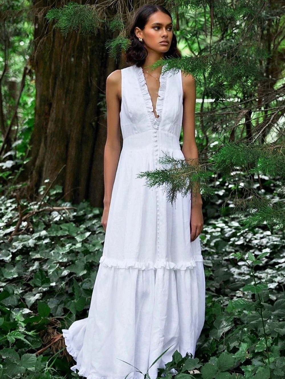 White Maxi Dress Like New